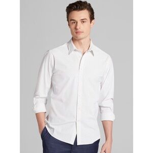 Size 19 XXL AWEARNESS Kenneth Cole Slim Fit 4-Way Stretch Button Up Shirt